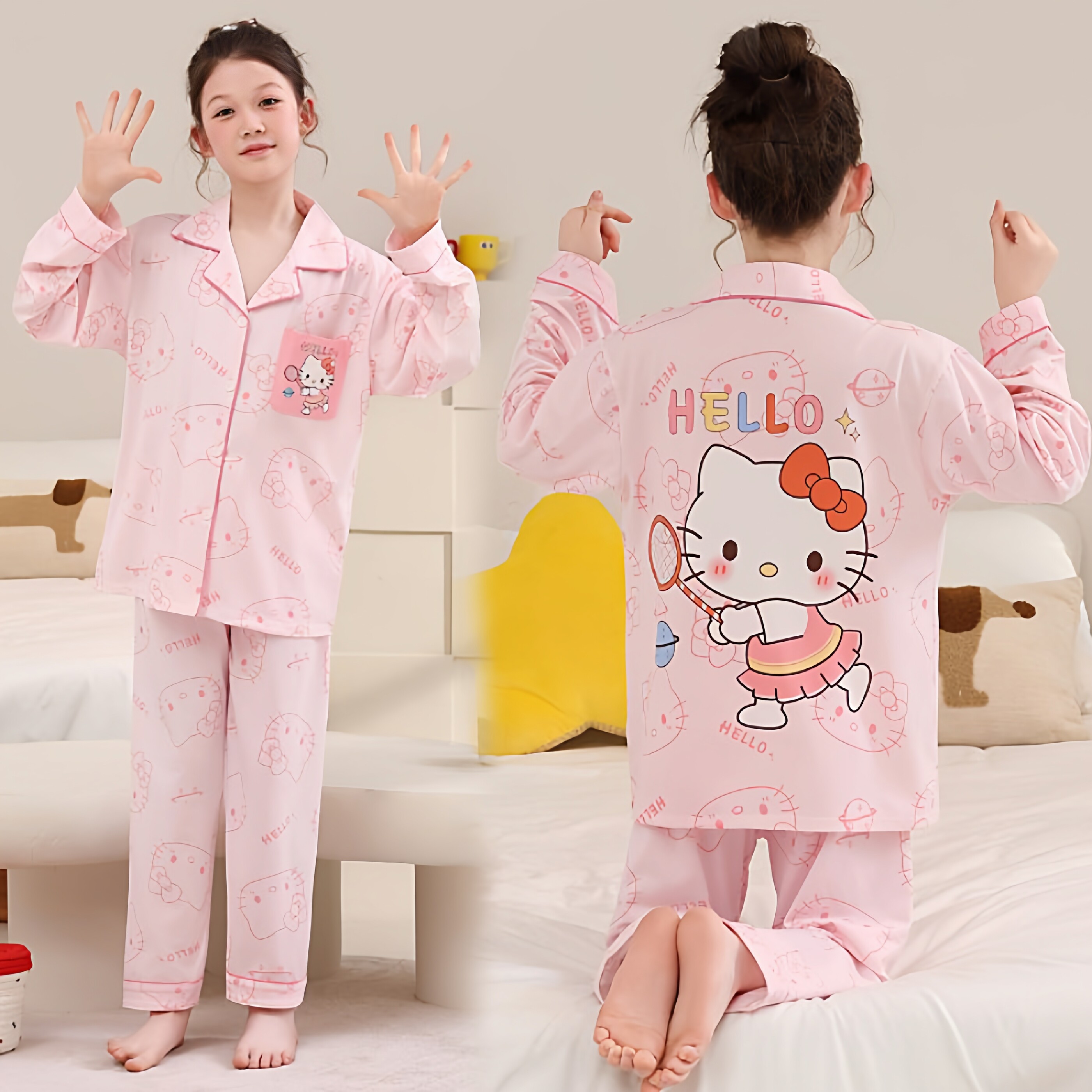 2026春夏季HelloKitty睡衣女童