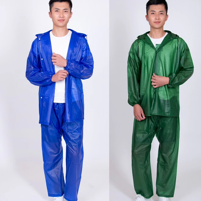 加厚牛津海胶雨衣成人钓鱼骑行工农用采茶分体套装男女防水衣包邮