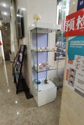 4S店酒店大堂展示柜产品样品展示柜玻璃柜台美容院牙科医院展示柜