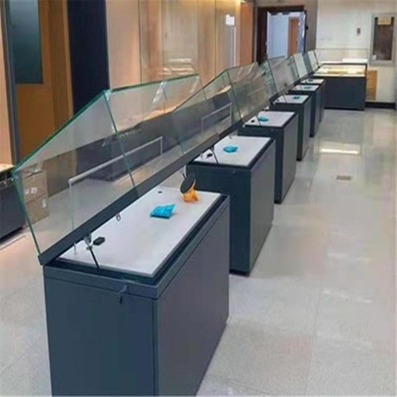 博物馆玻璃展柜文物资料液压