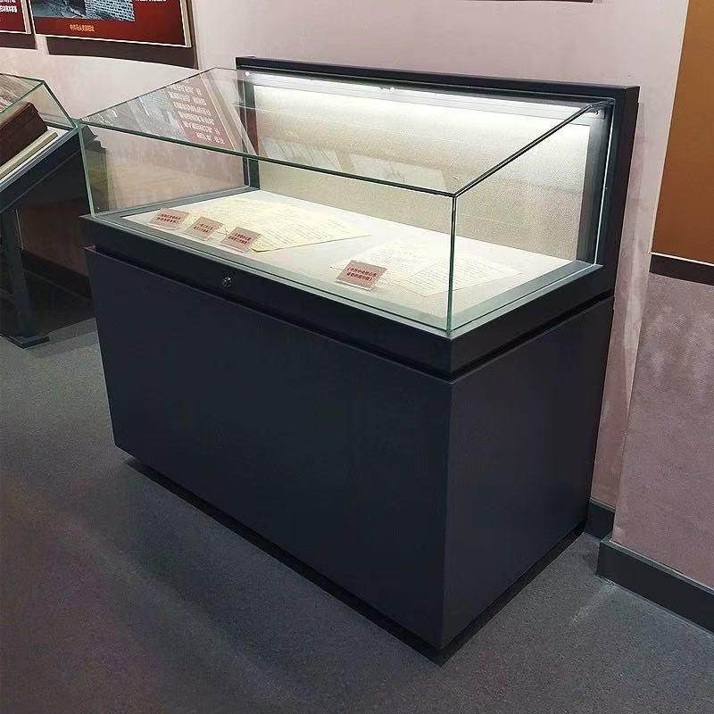 博物馆文物纪念馆文物古董液压展示柜玻璃展柜字画产品展览陈列柜