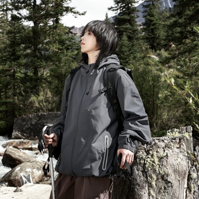 新款山系户外防风防水冲锋衣外套