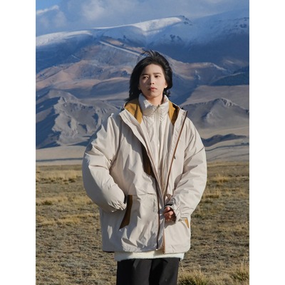 户外特氟龙滑雪三合一羽绒服潮