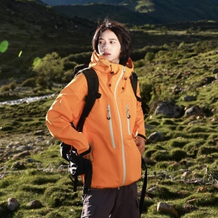 面包与好天气新款 3L全压胶冲锋衣女男外套防风防水户外徒步夹克潮