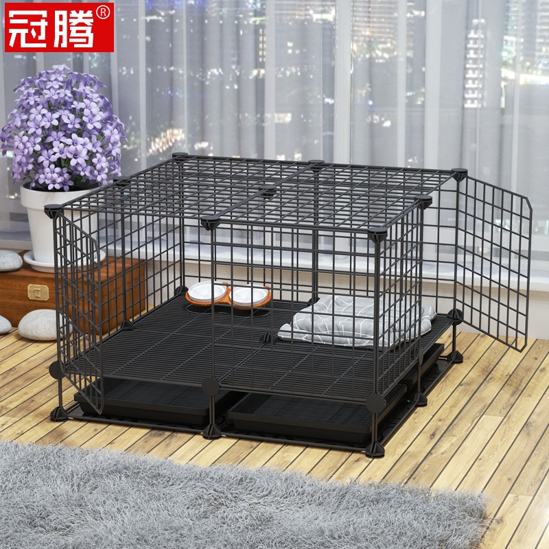 猫围栏栅栏防跳繁育猫笼猫咪繁殖笼子狗围栏防越狱送托盘接尿盘