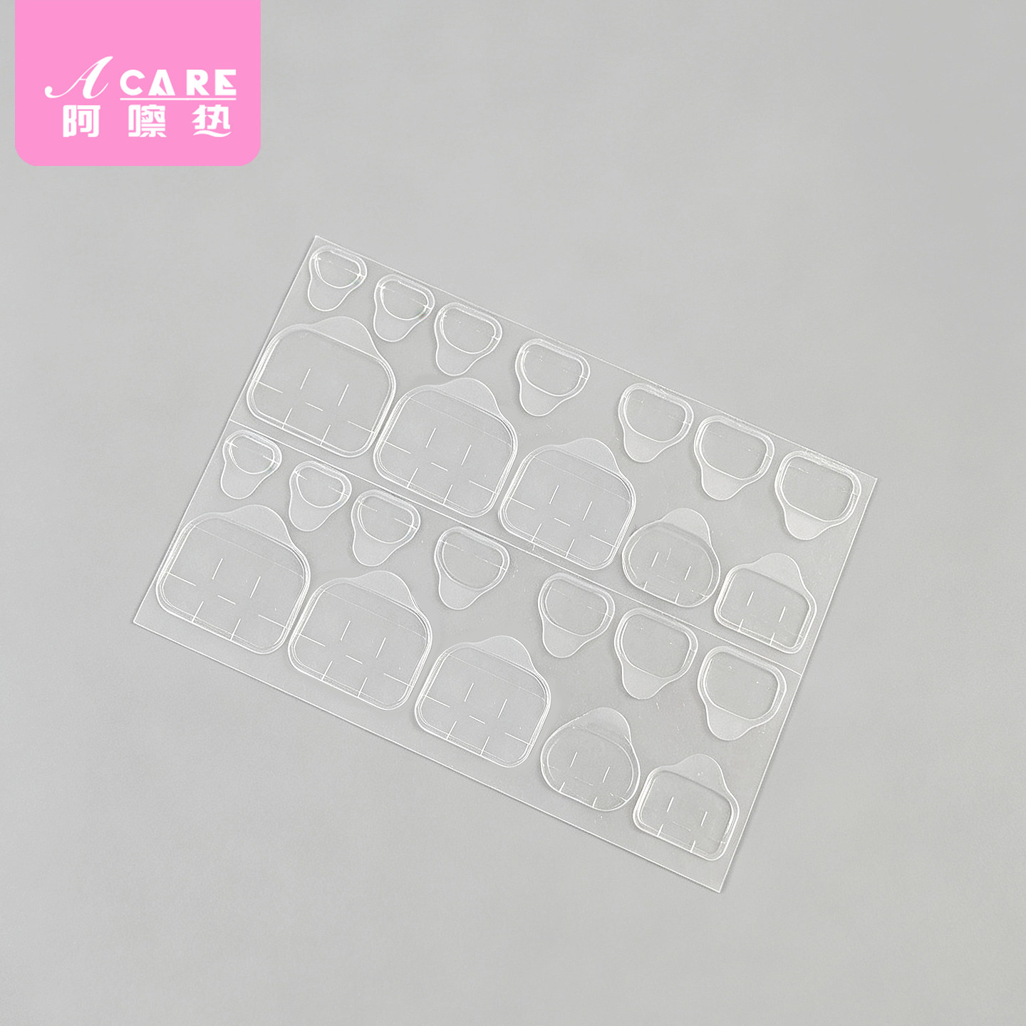 美甲贴片C2zzn001-果冻胶美甲贴片穿戴式假指甲贴片透明双面背胶