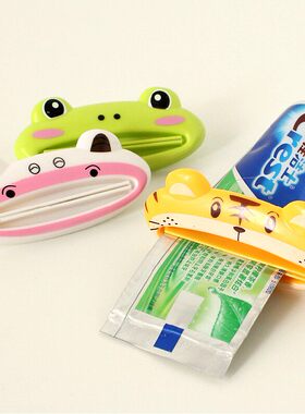 创意卡通动物造型挤牙膏器 手动洗面奶挤压器 可爱迷你 单个装