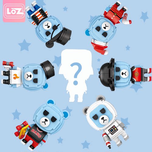 LOZ俐智积木邦邦熊盲蛋随机款