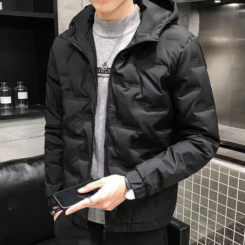 2026年羽绒棉服男士冬季保暖羽绒棉衣2023新款连帽男潮短款外套