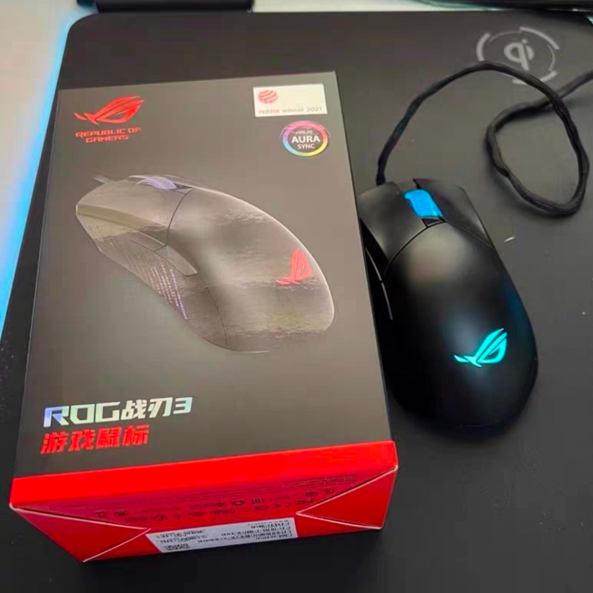 ROG玩家国度 战刃3有线电竞游戏RGB轻量化专用FPS竞技RGB幻彩鼠标