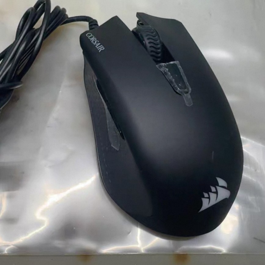 美商海盗船COSAIR鱼叉有线游戏电竞家用办公幻彩小手轻量化鼠标