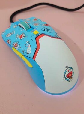 Razer/雷蛇 毒蝰迷你版Mini哆啦A梦联名款50周年RGB鼠标