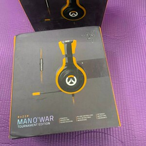 Razer/雷蛇 战神ManO'War守望先锋联名限定款头戴式有线游戏耳机