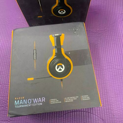 Razer/雷蛇 战神ManO'War守望先锋联名限定款头戴式有线游戏耳机