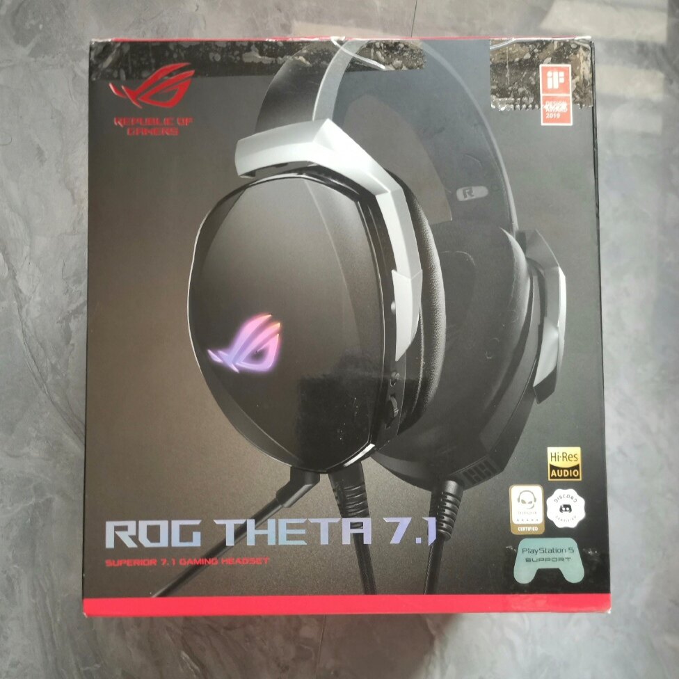 ROG创世7.1头戴式耳机有线AI降噪电竞吃鸡游戏7.1声道耳麦笔记本