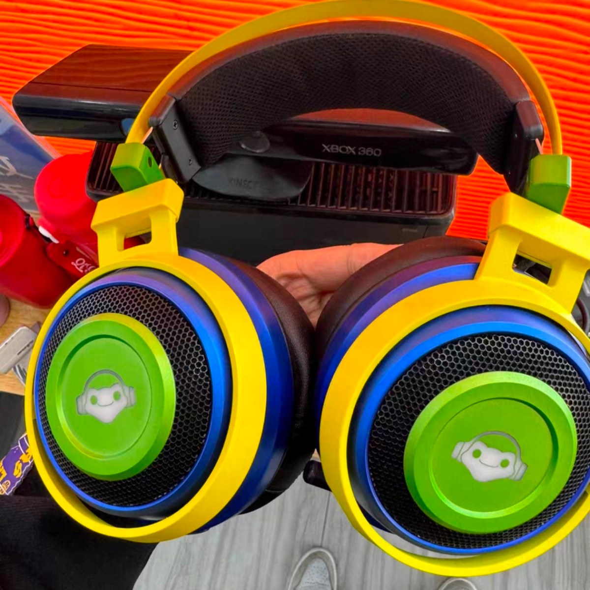 Razer雷蛇影蛟鲛终极版卢西奥英雄联盟联名游戏头戴无线振动耳机