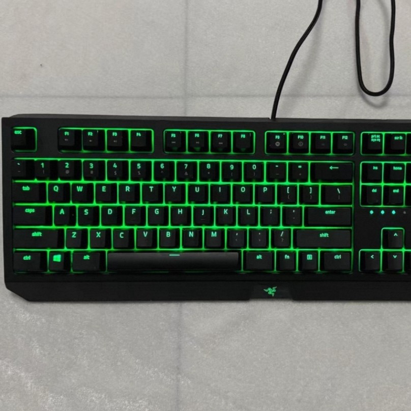 Razer雷蛇黑寡妇标准版绿光版背光有线游戏电竞专用机械键盘