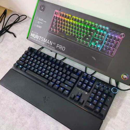 Razer雷蛇猎魂光蛛V3专业版模拟光轴有线电脑FPS游戏吃鸡机械键盘