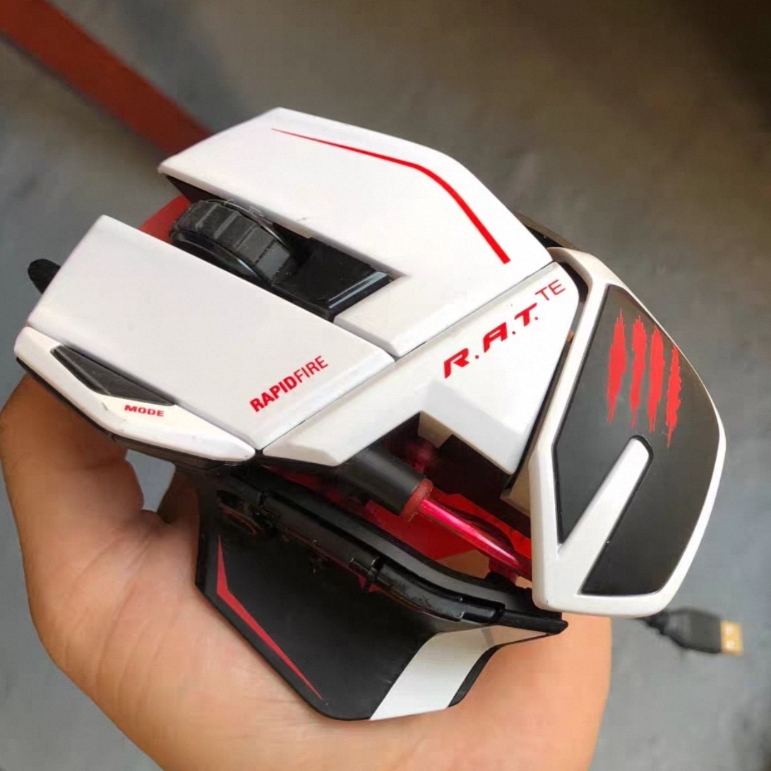 美加狮赛钛客RAT TE MAD CATZ游戏有线多媒体功能宏电竞鼠标滑鼠