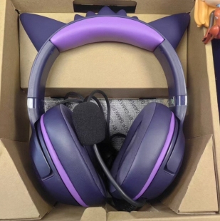 Razer雷蛇北海巨妖V3X耿鬼宝可梦联名限定款有线幻彩7.1音效耳机