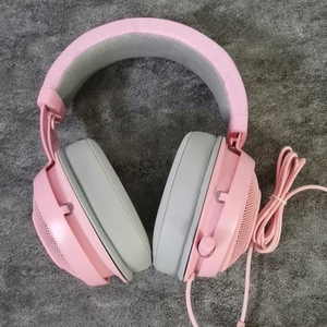 Razer雷蛇北海巨妖竞技版粉晶有线游戏电竞头戴式专用耳机耳麦