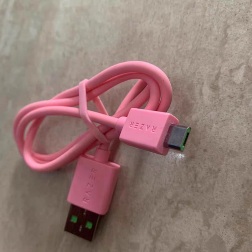 原装配件适用于雷蛇北海巨妖萌猫版V2粉晶BT头戴式耳机充电数据线