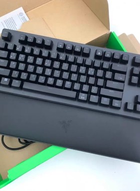 Razer雷蛇猎魂光蛛V2竞技版TKL 87线性段落光轴机械键盘带碗托