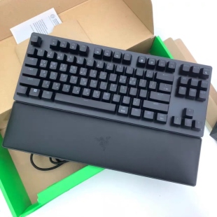 Razer雷蛇猎魂光蛛V2竞技版 87线性段落光轴机械键盘带碗托 TKL