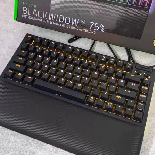 Razer雷蛇黑寡妇蜘蛛V4热插拔75%配列电竞电脑游戏客制化机械键盘