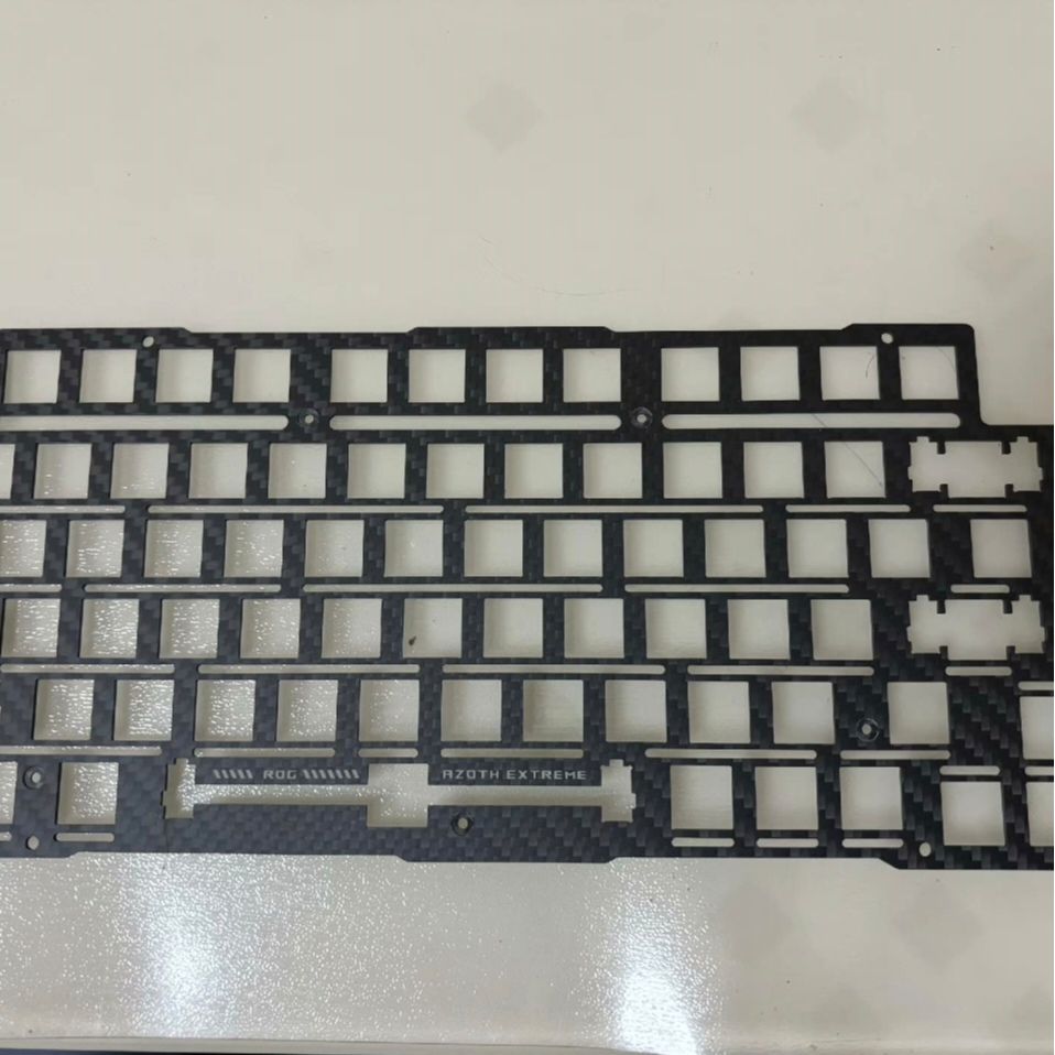 原装配件适用于玩家国度ROG夜魔Extreme机械键盘配件碳纤维定位板