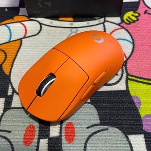 罗技GPW3代狗屁王三无线丹霞橙限定鼠标电竞游戏双模轻量化CS拆包