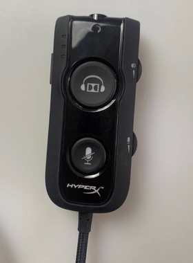 原装配件适用于HyperX极度未知黑鹰S耳机外置USB杜比7.1声卡声道