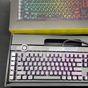 美商海盗船K100银轴光轴OPX 108键机械键盘电脑电竞游戏专用键盘