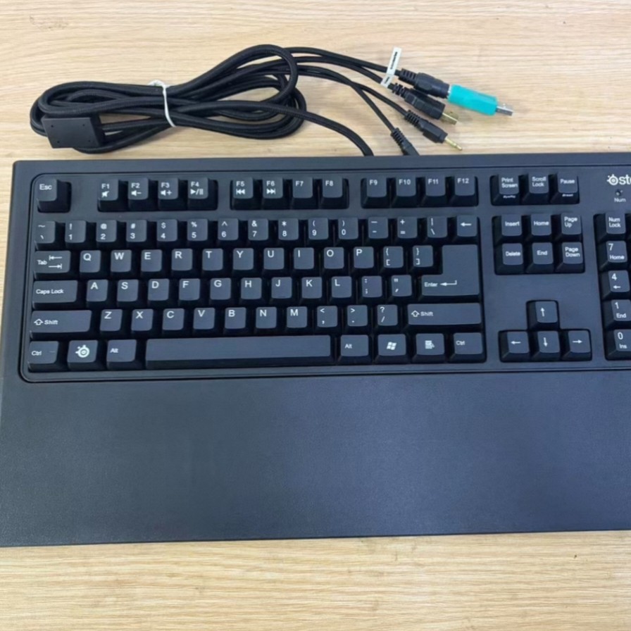 Steelseries赛睿7G樱桃黑轴带掌托游戏办公怀旧老款绝版机械键盘