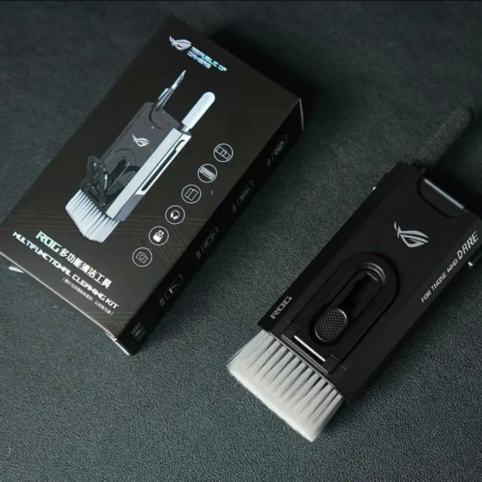 ROG玩家国度多功能清理套装键盘鼠标耳机清灰尘刷子工具实用周边