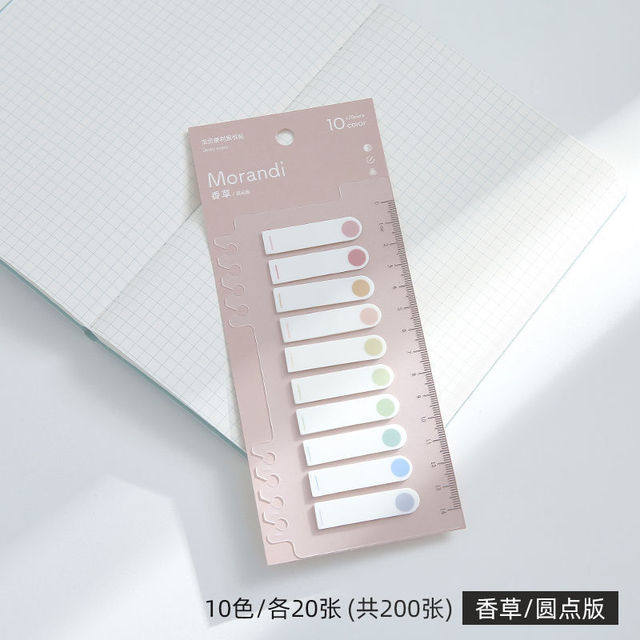 200매|팩 다채로운 스티커 메모 메모 패드 ABEL NOTE