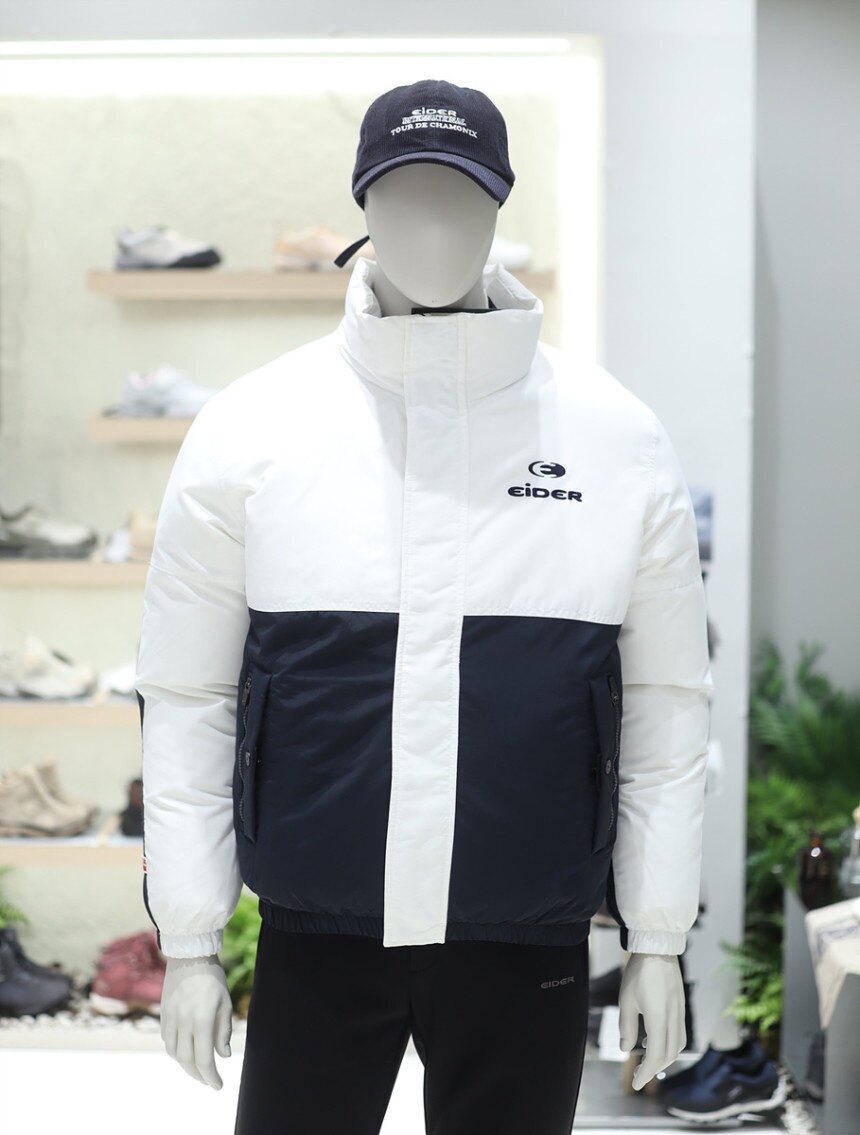 nnyy韩代直邮 eider艾德 男女情侣短款拼色休闲羽绒服 dmw20565