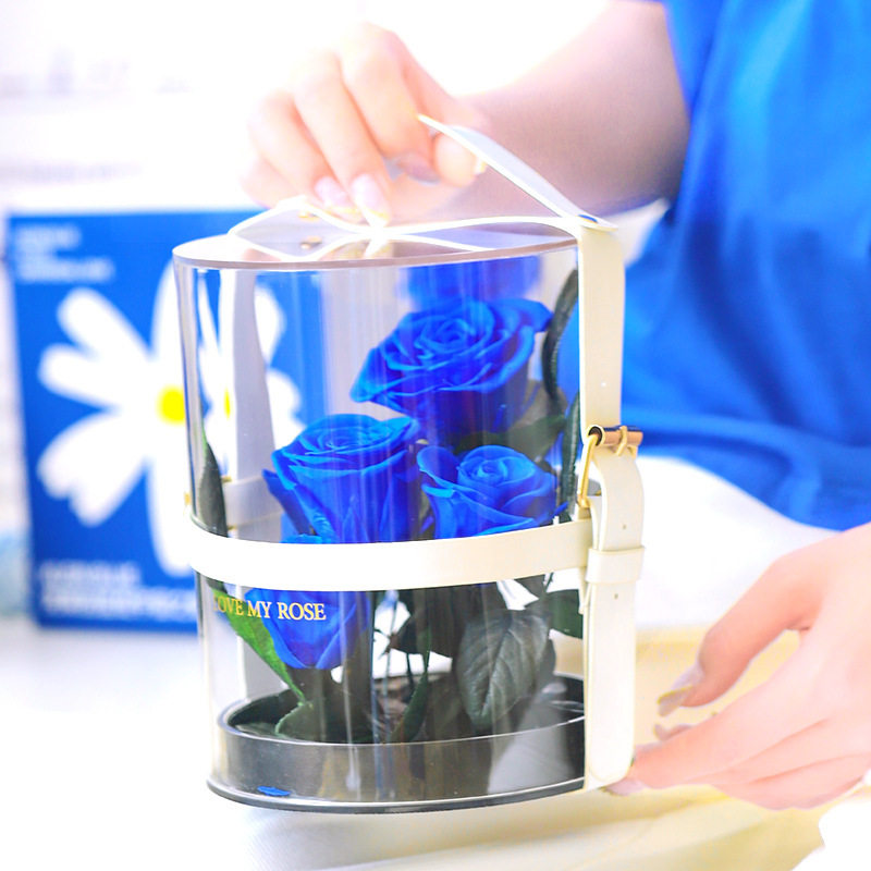 永生花成品批发情人节送礼物玫瑰花盒亚克力伴手礼企业商务礼品