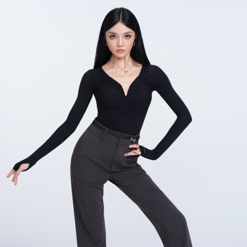 WAVE未午成人女拉丁舞服2025新秋冬成人高挑纤锋西裤25AWA-27