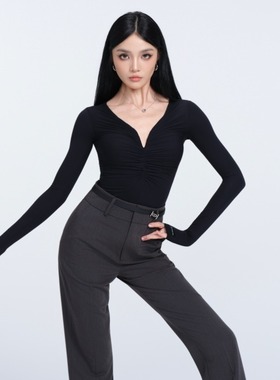 WAVE未午成人女拉丁舞服2025新秋冬成人高挑纤锋西裤25AWA-27