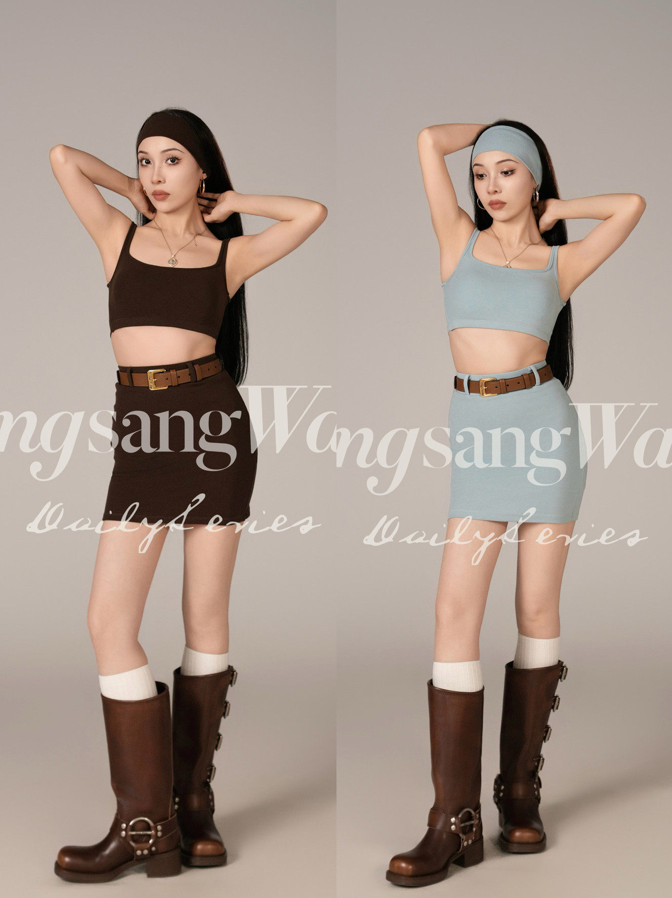 sswang舞服女士日常系列教师服超舒适吊带短裙套装私服练习服跳舞