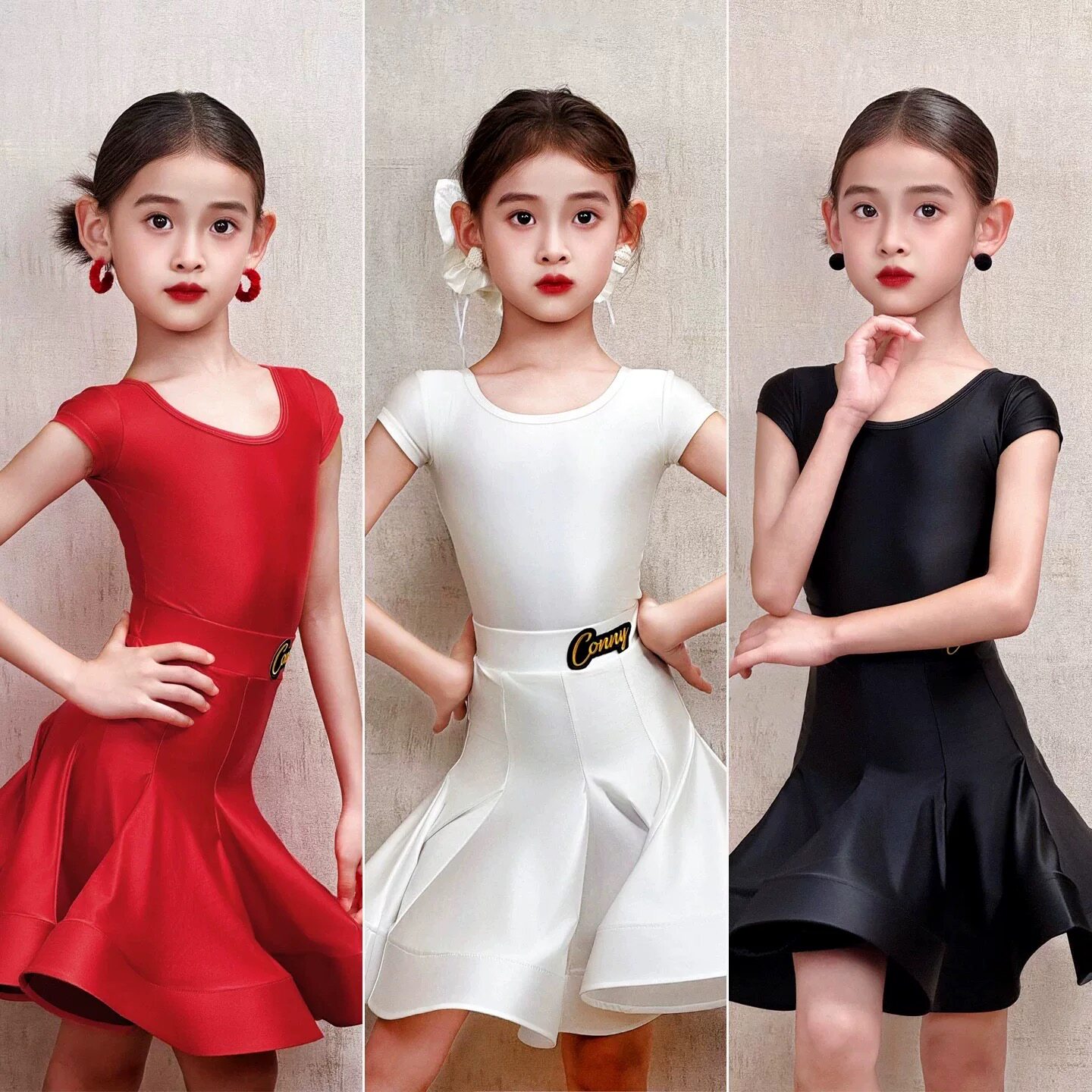 康尼舞服少儿拉丁舞服比赛规定服舞蹈练功服比赛表演考级舞裙