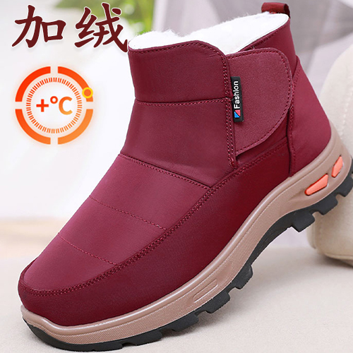 防滑大码老北京布鞋女冬季加绒加厚保暖女士棉鞋羊毛鞋冬鞋雪地靴