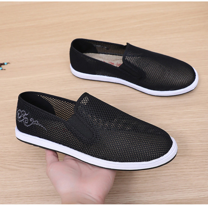 真正老北京布鞋懒人鞋男款一脚蹬夏季网面鞋男士透气中老年男网鞋,流行男鞋,布鞋,淘宝优惠券,粉丝福利购,淘宝优惠卷