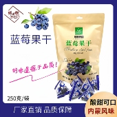绿川然蓝莓果干酸甜内蒙古特产休闲零食办公室零食独立包装 250g