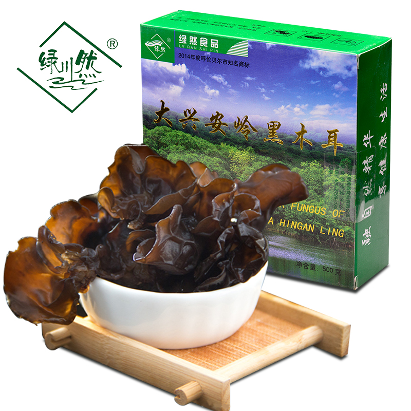 绿然 大兴安岭500g黑木耳压缩木耳 内蒙古特产干货年货食品