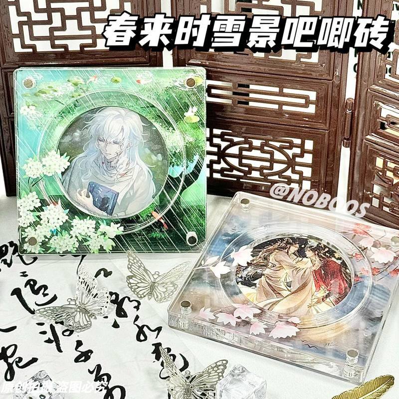 谷美春来时雪景吧唧砖亚克力展示框精美ins风谷子周边谷美收纳盒