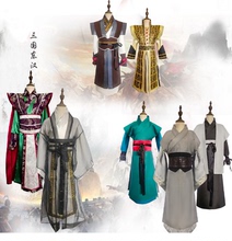 古装男三国演义汉服儿成人童刘备关羽张飞曹操赵云诸葛亮演出服装