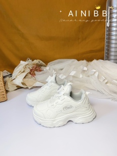 儿童运动鞋小白鞋27-40码春秋款男童鞋子轻便软底休闲跑步鞋9398