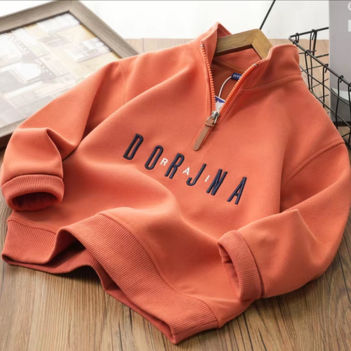 儿童卫衣痞帅个性潮牌男童独特洋气时髦女童服装中大童上衣DX6102